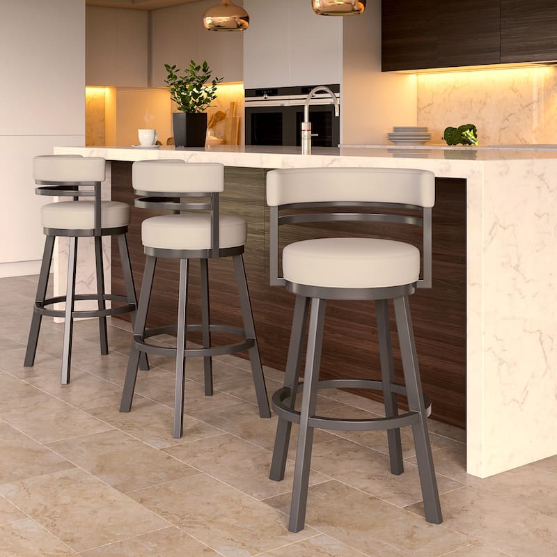 Tempo Furniture Ambridge Swivel 26" Counterstool/30" Barstool by Furnish Theory