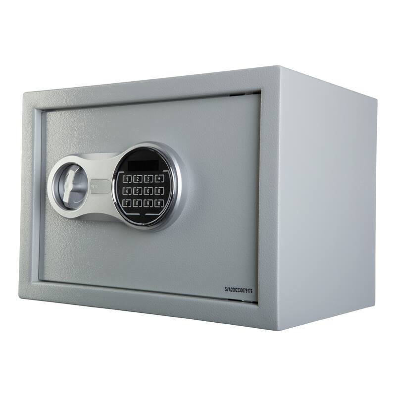 Electronic Digital Safe - Dual Entry Lock Box with 2 Override Keys - Home Safe for Medicine, Jewelry, Handguns by Stalwart