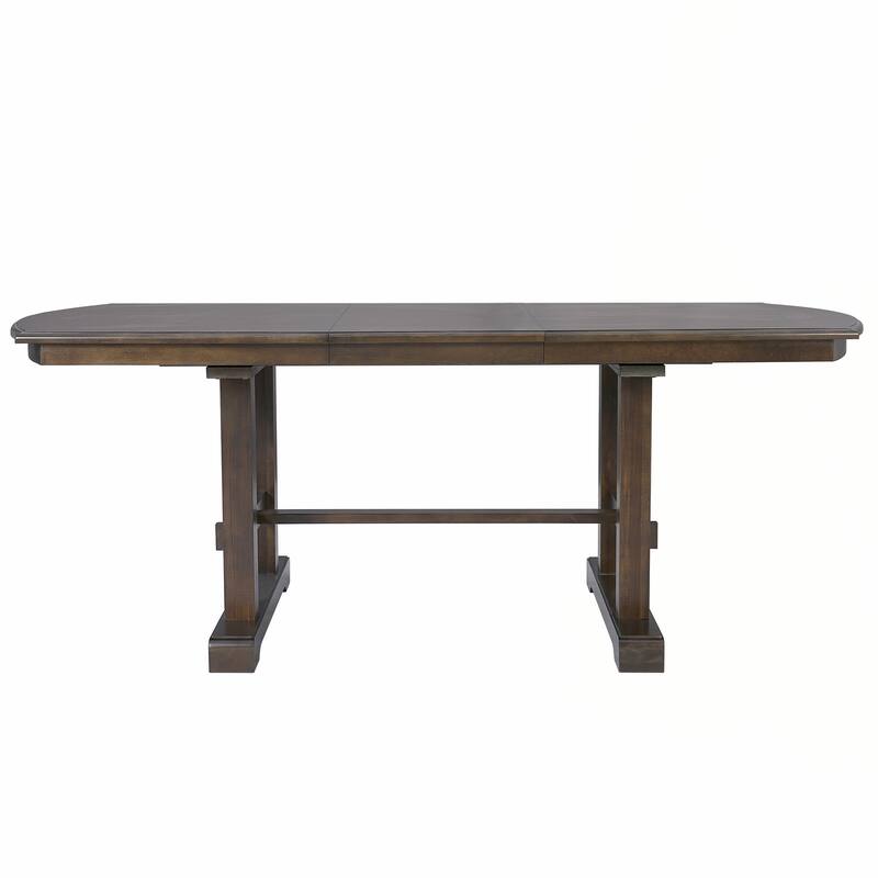 60"-78"Farmhouse Large Expanding Table for 4-8 (Brown)