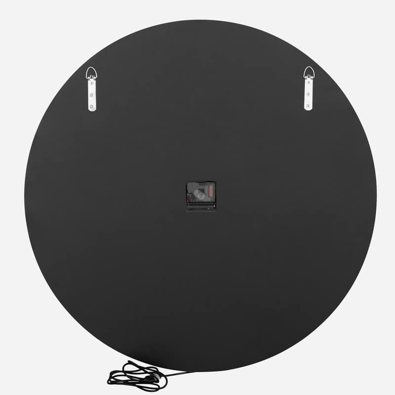 3-Color RGB Backlight Round Mirror Wall Clock