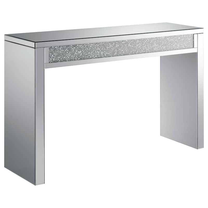 Gillian Mirrored Acrylic Entryway Console Table Silver - Mirror - Mirror