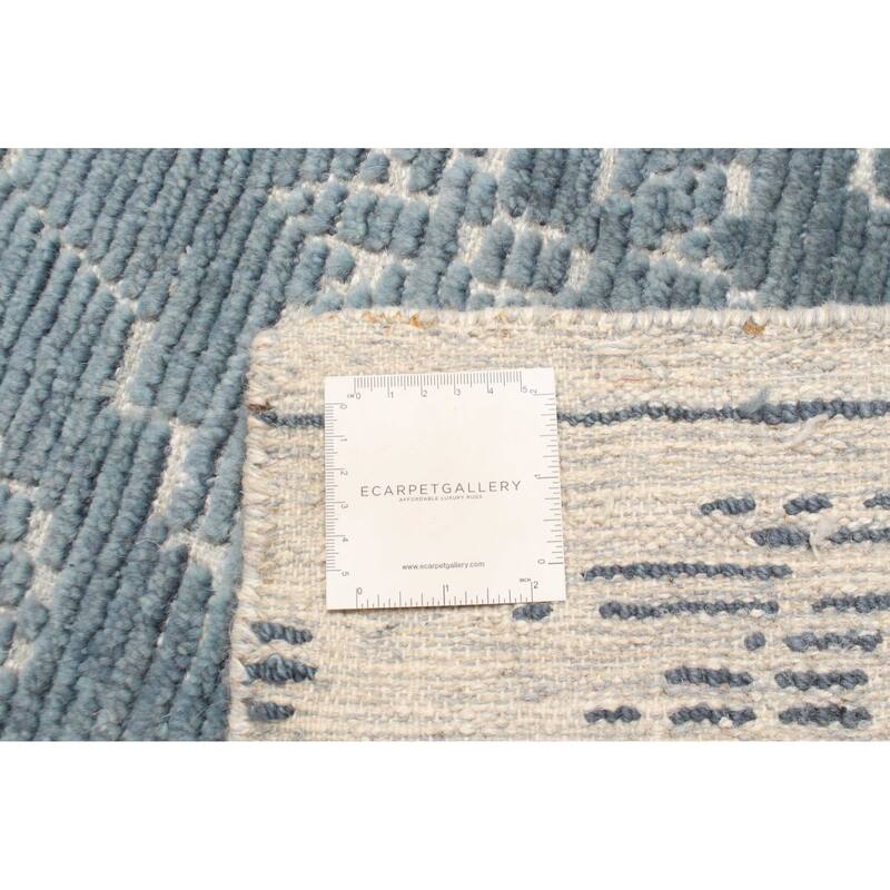 ECARPETGALLERY Hand-knotted Tangier Teal Wool Rug - 2'11 x 4'11