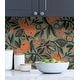 preview thumbnail 3 of 5, Pip & Lo Teal Clementine Garden Peel & Stick Wallpaper