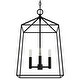 preview thumbnail 2 of 10, Hunter Fair Oaks 4-Light Pendant - Kitchen, Dining Room, Foyer - Modern Farmhouse, Transitional, Cage, Lantern - Designer!