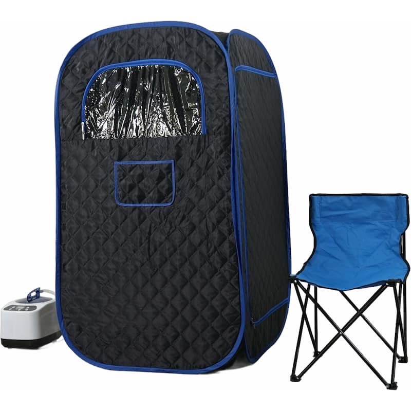33.4 in.W Portable Steam Sauna with 3L Steamer with Remote Control