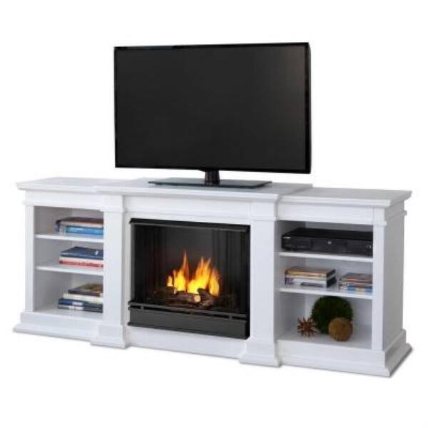 Shop Real Flame G1200 Fresno Gel Fireplace And Media Console