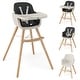 preview thumbnail 5 of 46, Costway 3 in 1 Convertible Wooden High Chair Toddler Feeding Chair - See Details Black