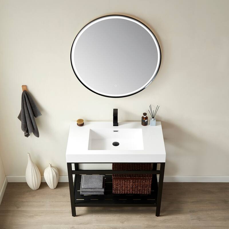 Miseno MV702836 Ablitas 36" Free Standing Single Basin Vanity Set with