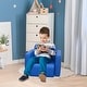 preview thumbnail 1 of 12, Qaba 2-in-1 Multifunctional Convertible Kids Table and Chair Set Blue