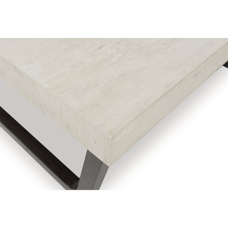 Signature Design by Ashley Westenfort Light Gray/Dark Brown Table (Set of 2) - 40" W x 40" D x 18" H