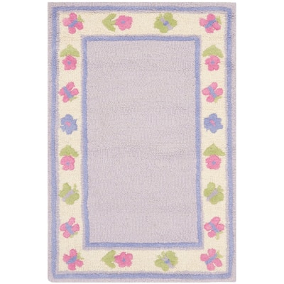 SAFAVIEH Handmade Children's Butterflies Garden New Zealand Wool Rug