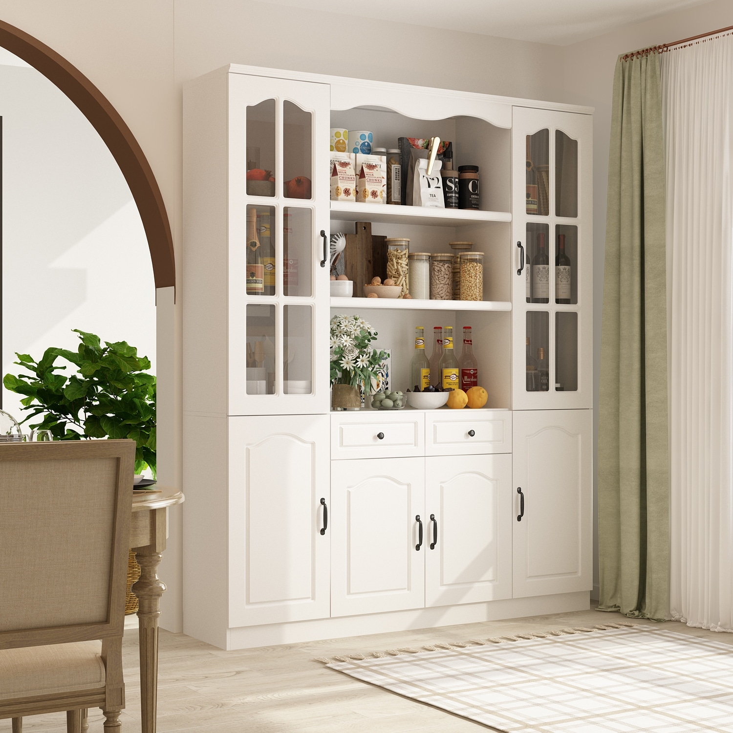 Modular china store cabinet
