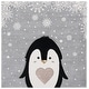 preview thumbnail 4 of 16, SAFAVIEH, Carousel Kids Henriikka Penguin Rug 4' Square - Light Grey/Black
