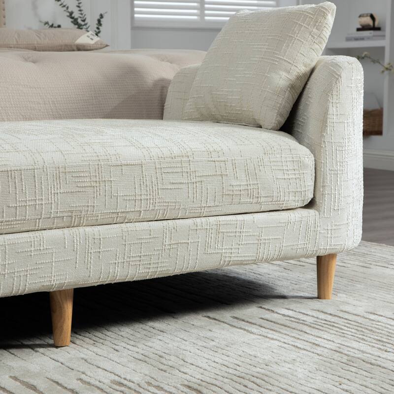 83.1" W Modern Upholstered Lounge Chair,Oversized Sofa Chair with Pillow and Armrests