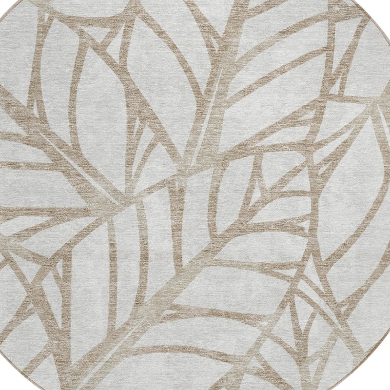 HomeRoots Floral Transitional Rectangle Outdoor Rug