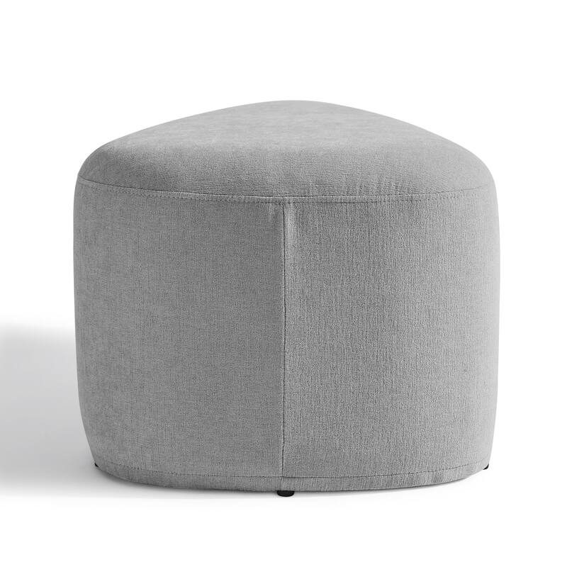 Modern Triangular Upholstered Accent Ottoman