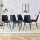 preview thumbnail 37 of 57, Modern Dining Room Kitchen Dining Chair with Black Metal Legs
