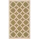 SAFAVIEH Courtyard Dorthey Indoor/ Outdoor Patio Backyard Rug - 2' x 3'7" - Green/Beige