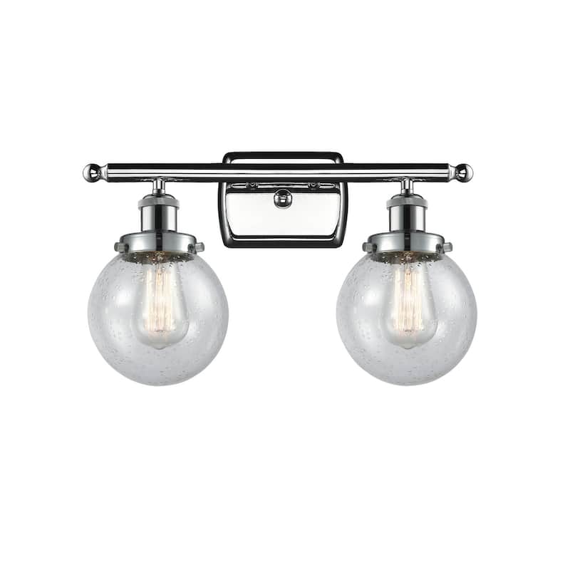 Innovations Lighting Beacon 2 Light 16" Wide Vanity Light - Polished Chrome / Seedy