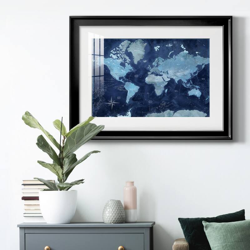 World Map Premium Framed Print - Ready to Hang
