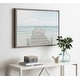 preview thumbnail 1 of 21, Kate and Laurel Sylvie Wooden Pier Framed Canvas by Amy Peterson