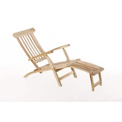 Nordic Teak Natural Outdoor Sun Lounger