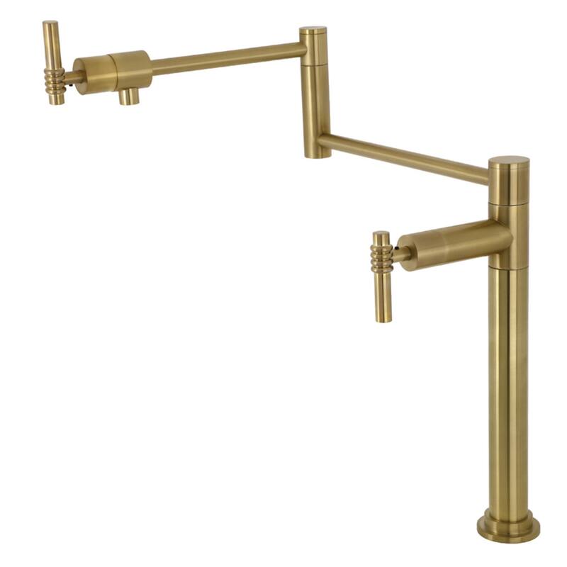Kingston Brass KS470.ML Milano 3 GPM Single Hole Pot Filler with Lever