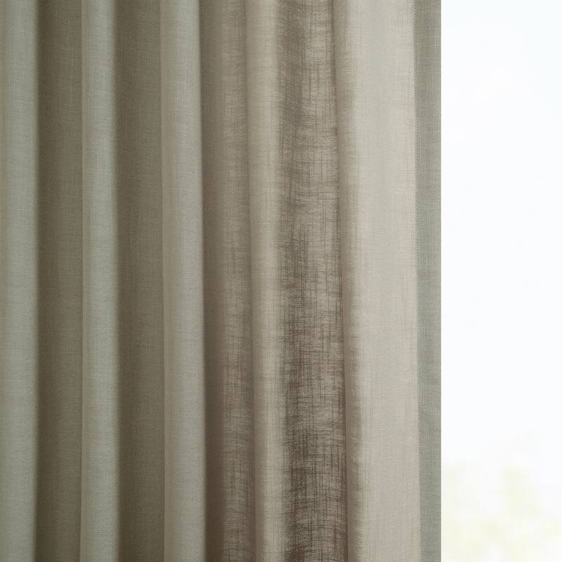 Exclusive Fabrics Classic Faux Linen Curtain (1 Panel)