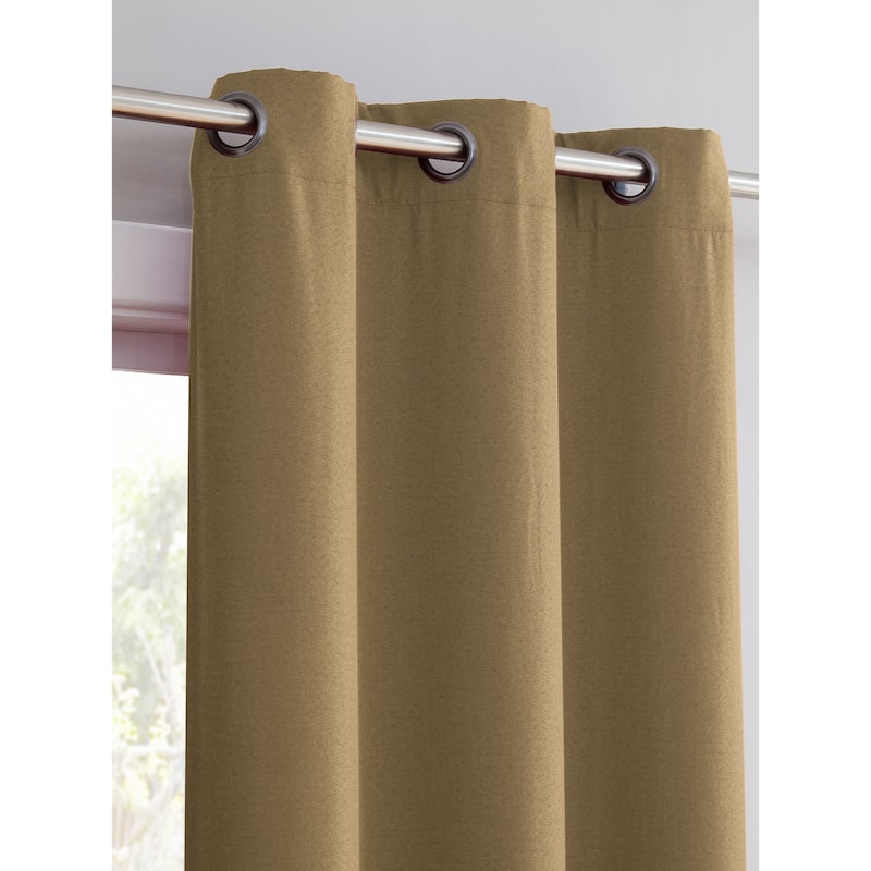 Bella Luna Henley Room Darkening 84-inch Grommet Curtain Panel Pair - 76 x 84