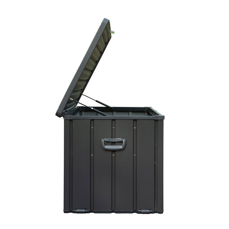 100 Gallon Outdoor Storage Deck Box Waterproof,Large Patio Storage Bin for Outside Cushions,Throw Pillows,Garden Tools,Lockable