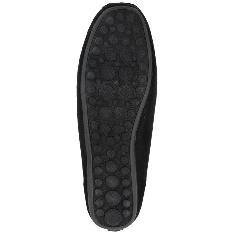 Journee Collection Women's Halsey Comfort Insole Slip On Round Toe Loafer Flats - Medium - Black - 9