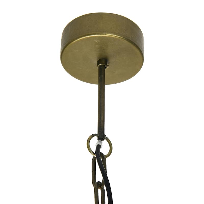 Draped Wood Bead Chandelier