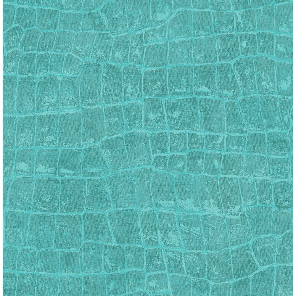 Seabrook Designs Curacao Faux Crocodile Unpasted Wallpaper
