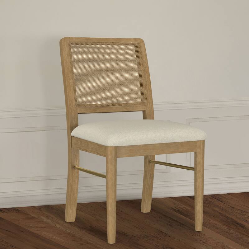Benson Sand Wash Cane Dining Side Chair (Set of 2)
