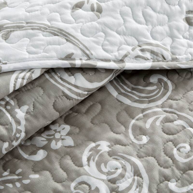 Serenta 5 Piece Printed Microfiber LA Boheme Quilt Set