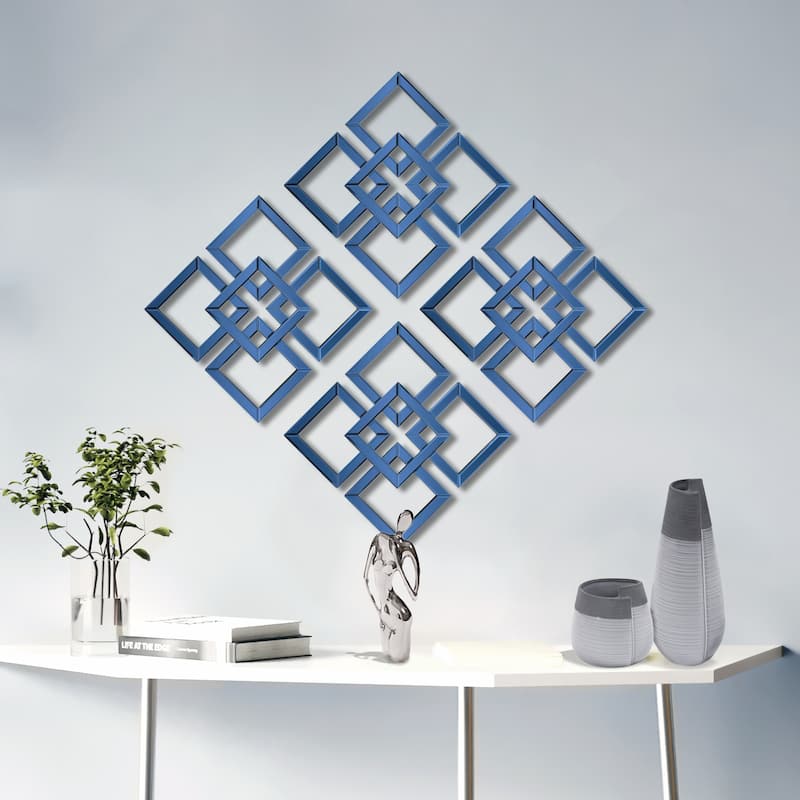 Allan Andrews Contemporary Layered Square Accent Mirror - 16" x 16"