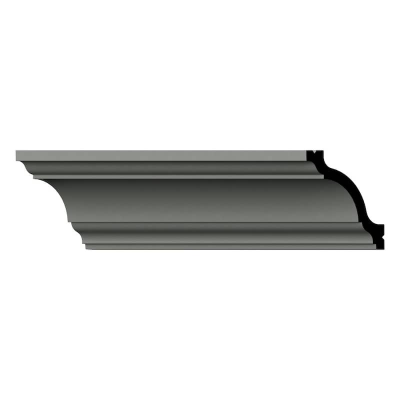 2 3/8"H x 2 3/8"P x 3 3/8"F x 96"L Reese Crown Moulding - 1-Pack