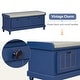 preview thumbnail 49 of 70, Storage Bench with Cushioned Seat and 3 Drawers