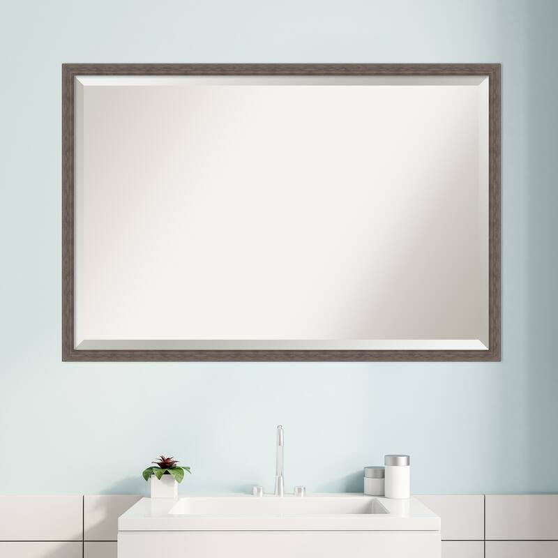 Beveled Bathroom Wall Mirror - Hera Frame