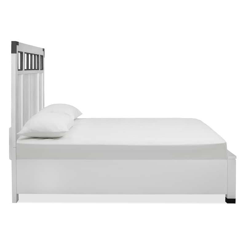 Magnussen Home Harper Springs Silo White Queen Panel Bed