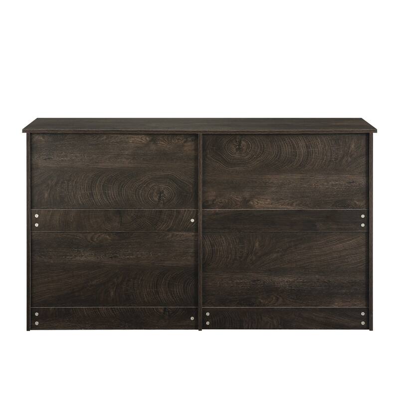 Spray-painted Solid Wood Dresser Cabinet with 5 Drawers
