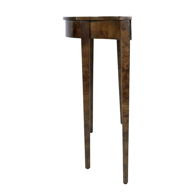 Chester 54 in. W Demilune Wood Traditional Console Table