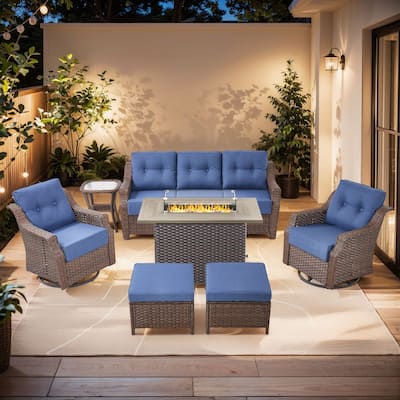 Pocassy Sofa Funiture with Fire Pit Table