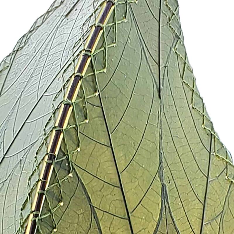 Eangee Handmade 24 Inch Leaflet Lamp, Cocoa Leaves Shade, 12 x 6 x 24 in. - 12 x 6 x 24