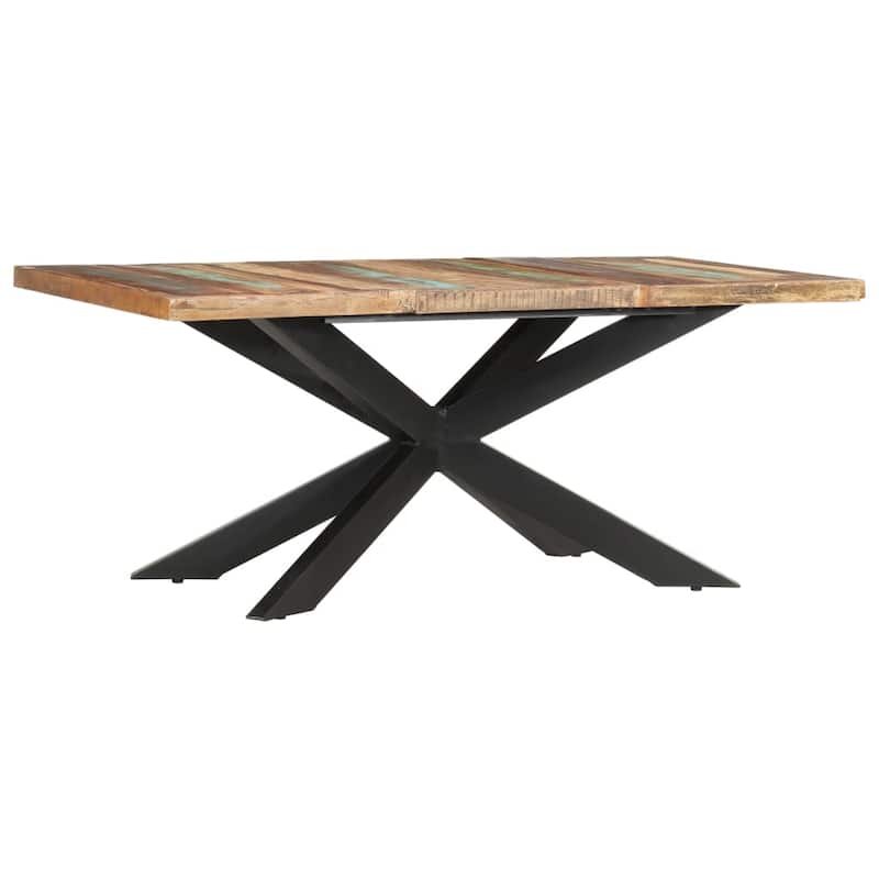 vidaXL Solid Wood Sheesham Dining Table Kitchen Desk Furniture Multi Colors