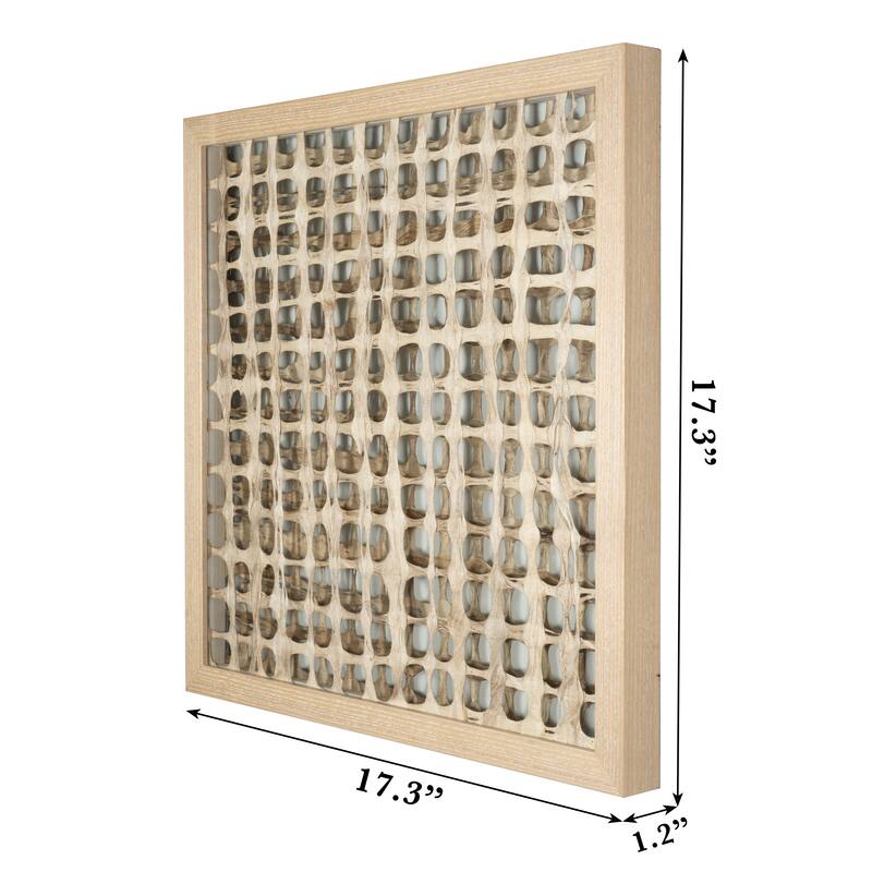 HUJI Papier-mache Shadow Box Wall Decor