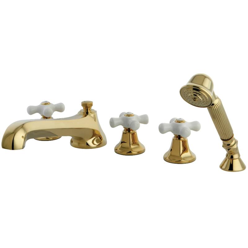 Millennium 5-Hole Deck Mount Roman Tub Faucet with Hand Shower