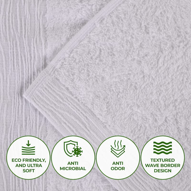 Superior Sierra Rayon From Bamboo Cotton Blend 6 Piece Bathroom Towel Set