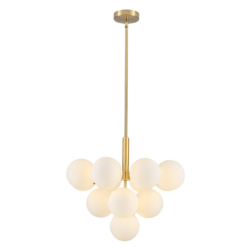 13 - Light Dimmable Tiered Modern Globe Glass Chandelier Empire Sputnik Island Pendant Lights