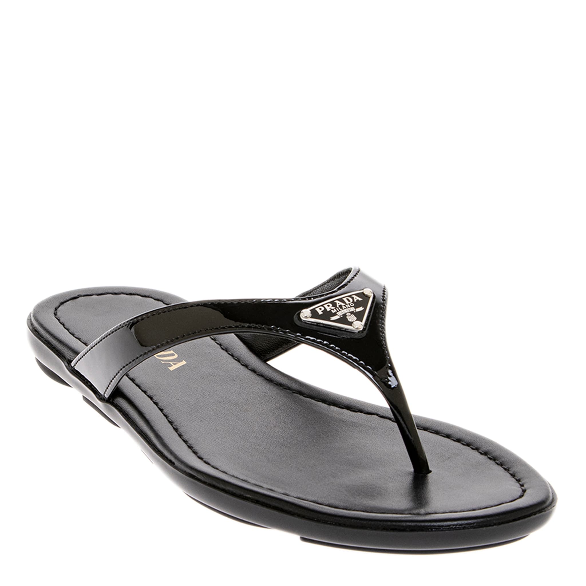 Prada-Patent-Leather-Thong-